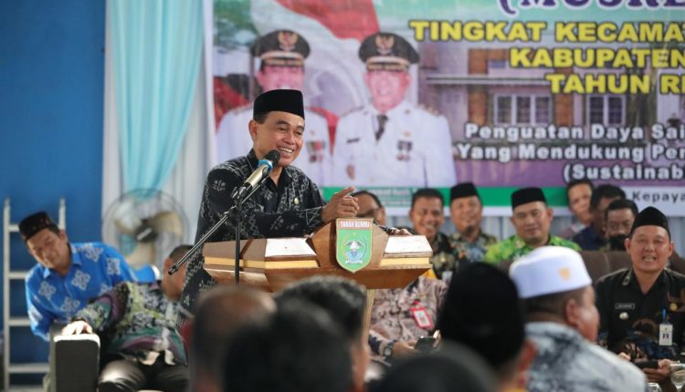 Bupati Zairullah Buka Musrenbang Kecamatan Teluk Kepayang