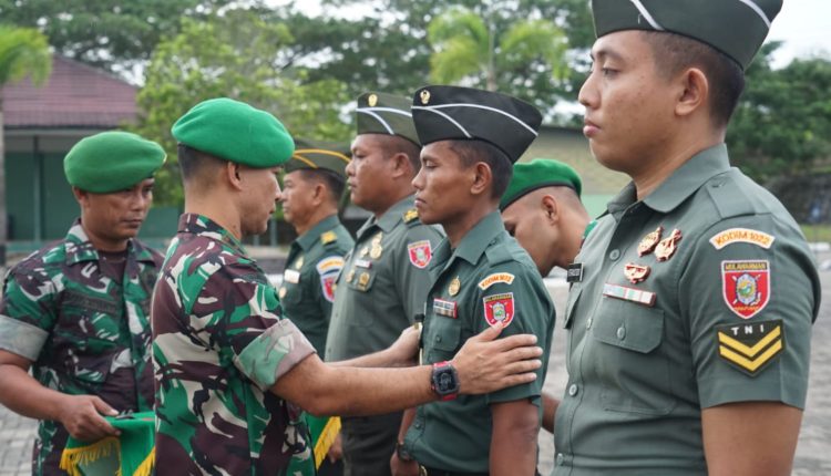 Dandim Tanbu Pimpin Acara Pelantikan Kenaikan Pangkat Anggota