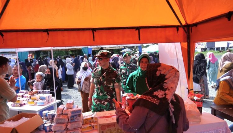 Bazar Ramadhan Kodim Tanbu Ramai Diserbu Masyarakat