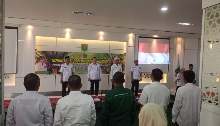 DKPP Tanbu Gelar Sosialisasi Peningkatan Kapasitas Tim Pendataan Sawit Rakyat