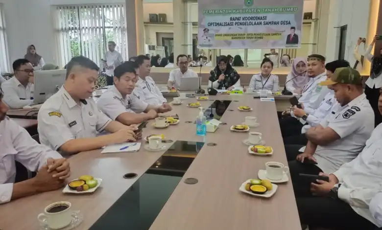 DLH Tanah Bumbu Gelar Rakoor Optimalisasi Pengelolaan Sampah Desa