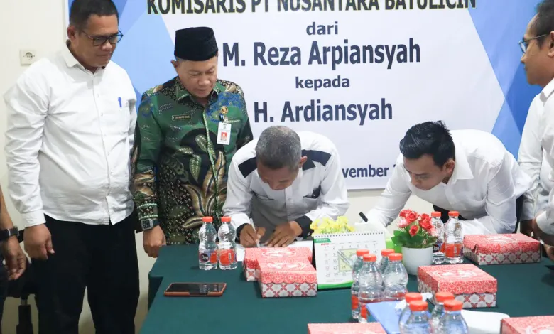 Serah Terima Jabatan Komisaris PT Nusantara Batulicin: Bupati Zairullah Azhar Diwakili Asisten Ekobang