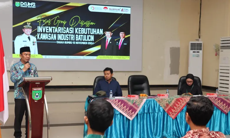 Pemkab Tanah Bumbu Gelar FGD Inventarisasi Kebutuhan Kawasan Industri Batulicin