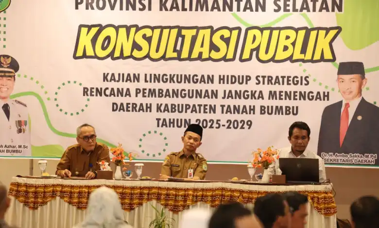 Pemkab Tanah Bumbu Gelar Konsultasi Publik KLHS RPJMD 2025-2029, Bahas Solusi Atasi Banjir