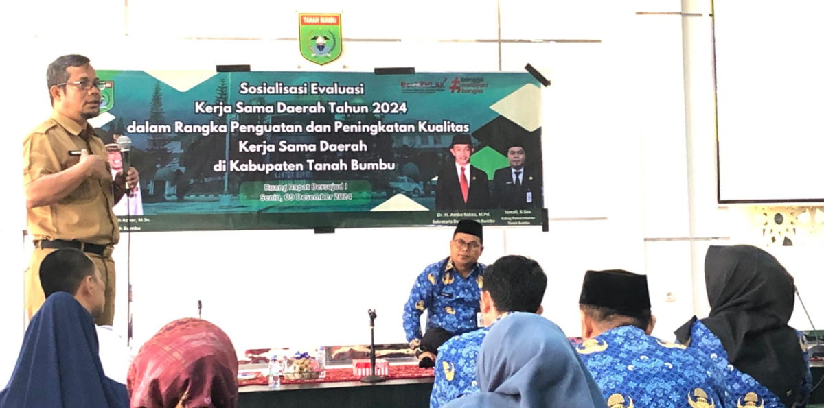 Pemkab Tanah Bumbu Gelar Sosialisasi Evaluasi Kerja Sama Daerah 2024 untuk Penguatan dan Inovasi Pembangunan